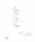 Air Cleaner Muffler Diagram and Parts List for 463707-0143-E2  Briggs and Stratton Engine